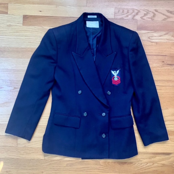 Jackets & Blazers - Navy blue double breasted blazer